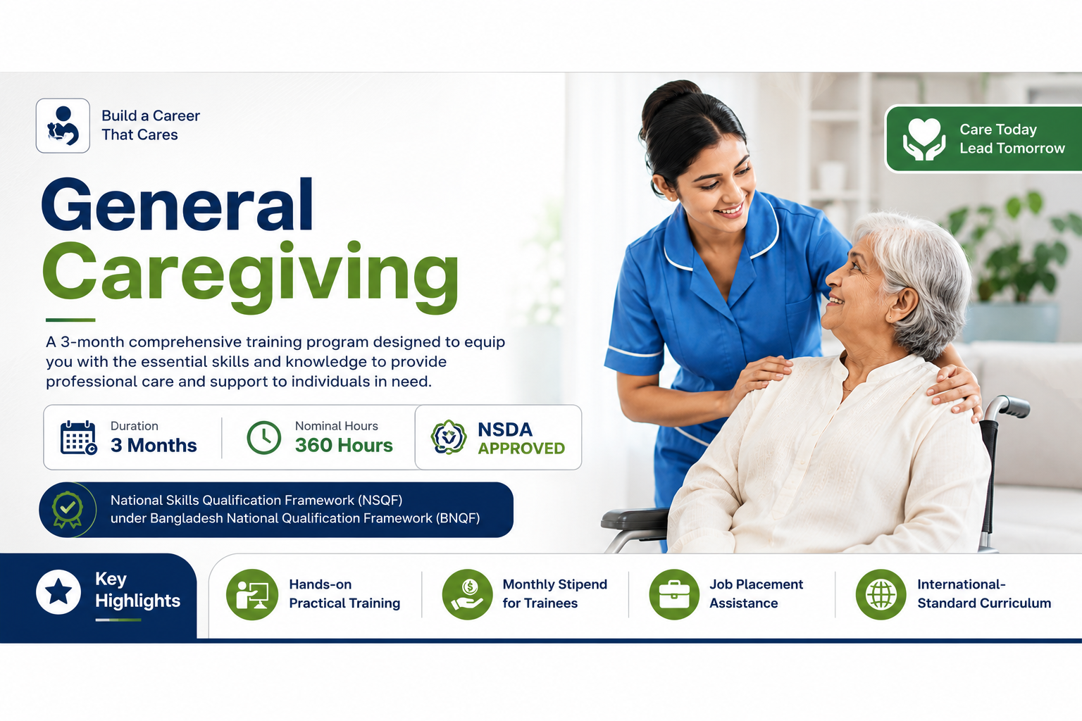General Caregiving Course (Level 3) | NSDA Approved | 3 Months | 360 Hours